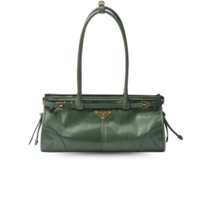 Prada Bonnie Medium Shoulder Bag 13in/ 32cm Sage Gold Hardware 1BA426_2CYR_F014J_V_MOO