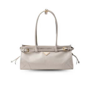 Prada Bonnie Medium Shoulder Bag 13in/ 32cm White Gold Hardware 1BA426_2CYR_F0PG7_V_MOO