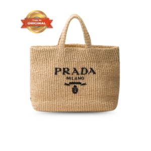 Prada Crochet Tote Bag 15.7in/ 40cm Beige‎ For Women 1BG392_2A2T_F0018_V_OOL