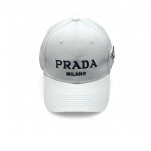 Prada Denim Baseball Cap White Prada Cap
