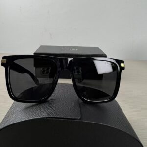 Alternative view of Prada Ombre Square Sunglasses Black For Women
