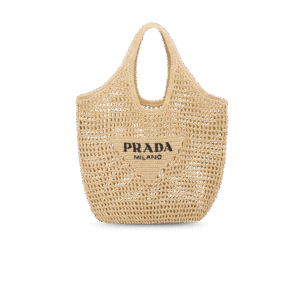 Prada Raffia Tote Bag Beige For Women 1BG424_2A2T_F0018_V_OOO - 20 Inches / 51 Cm