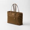 Prada Re-Edition 1978 Large Re-Nylon And Saffiano Tote Bag Beige For Women 16.9 Inches/ 43 Cm 1BG527_R064_F0594_V_OOO - Image 2