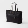 Prada Re-Edition 1978 Large Re-Nylon And Saffiano Tote Bag Black For Women 16.9 Inches/ 43 Cm 1BG527_R064_F0002_V_OOO - Image 2