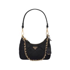 Prada Re-Edition 1995 Chaîne Re-Nylon Mini-Bag Black For Women 1BC204_2AOS_F0002_V_QOO- 22 Cm/ 8.6 Inches