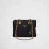 Prada Re-Edition 1995 Chaîne Re-Nylon Tote Black Bag For Women 1BG468_2AOS_F0002_V_COO- 25 Cm/ 9.8 Inches - Image 2
