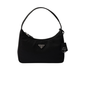 Prada Re-Edition 2005 Mini Bag 8.6in/ 22cm Black Re-Nylon Silver Hardware For Women