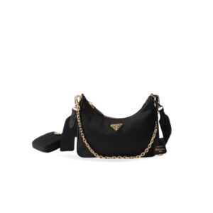 Prada Re-Edition 2005 Re-Nylon Bag Black For Women, Women's Bags 8.6in/22cm 1BH204_R064_F0632_V_V9L