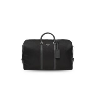 Prada Re-Nylon And Leather Duffle Bag For Men 21.7in/55cm 2VC013_2DMH_F0002_V_SOO