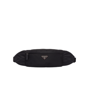 Prada Re-Nylon And Saffiano Belt Bag Black For Women, Women's Bags 10.2in/26cm 2VL034_2DMG_F0002_V_OOO