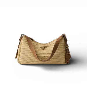 Prada Small Aimée Large Bag Natural For Women 34cm/13in - 1BC247_2MG3_F0018_V_OOO