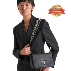 Alternative view of Prada Small Shoulder Bag In Black For Women 9in/ 23cm 1BD314_2DKV_F0002_V_3OO