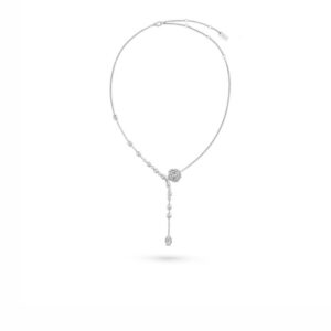 Chanel Bouton De Camélia Necklace White Gold For Women J12058