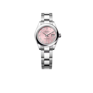 Rolex Lady-Datejust Watch Silver Toned Pink Dial 28mm For Women M279160-0014