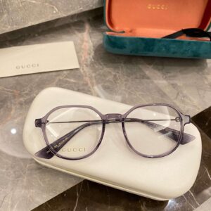 Gucci Round Frame Flat Sunglasses Light Purple For Women