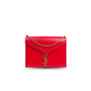 Saint Laurent Cassandra Medium Shoulder Bag 8.6in/ 22cm Red Gold Hardware For Women‎
