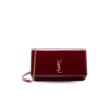 Saint Laurent Cassandre Phone Holder Crossbody Bag 7in/ 18cm Burgundy Gold Hardware For Women 808702BMIIW6259