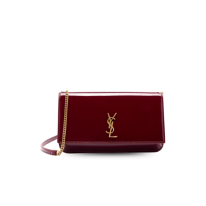 Saint Laurent Cassandre Phone Holder Crossbody Bag 7in/ 18cm Burgundy Gold Hardware For Women 808702BMIIW6259