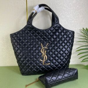 Alternative view of Saint Laurent Icare Maxi Shopping Bag Black For Women 16.9in/43cm 698651AAANG1000