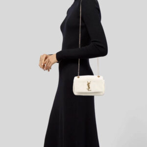 Alternative view of Saint Laurent Jamie Small Crossbody Bag 7.8in/ 20cm White Gold Hardware For Women