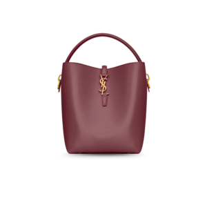 Saint Laurent LE 37 Crossbody Bag 9.8in/ 25cm Rouge Cabernet Gold Hardware For Women