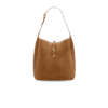 Saint Laurent LE 5 A 7 Supple Large Hobo Bag 11.8in/ 30cm Caramel Cognac Suede Gold Hardware For Women 8505451U80W2916