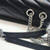 Saint Laurent Loulou Small Chain Bag In Matelassé "Y" Black For Women 9.8in/23cm YSL 494699DV7261000 - Image 3