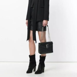 Alternative view of Saint Laurent Loulou Small Chain Bag In Matelassé "Y" Black For Women 9.8in/23cm YSL 494699DV7261000