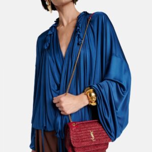 Alternative view of Saint Laurent Niki Mini Shoulder Bag 7.1in/ 18cm Raspberry Pink Gold Hardware For Women 838536GAAFQ6881