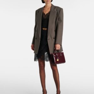 Alternative view of Saint Laurent Sac De Jour Nano Top Handle Bag 8.7in/ 22cm Dark Red Wine Gold Hardware For Women 398711B870W6413
