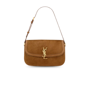 Saint Laurent Solferino Medium Shoulder Bag 9.6in/ 24.5cm Caramel Cognac Bronze Hardware For Women 8323301U80W2916