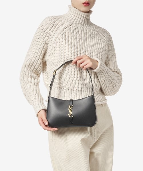 Saint Laurent YSL Small ‘Le 5 À 7 Hobo Bag Black For Women 9in/23cm 6572282R20W1000