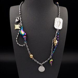 Alternative view of Louis Vuitton Shell Necklace Silver For Men