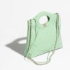 Chanel Shopping Bag Light Green For Women 14 Inches/ 36 Cm AS4853 B16220 NW778 - Image 4
