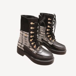 Chanel Short Boots Black For Women