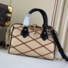 Louis Vuitton Speedy Bandouliere 20 Top Handle Bag 8in/ 20.5cm Beige/ Red Gold Hardware For Women M24261 - Image 8