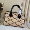 Louis Vuitton Speedy Bandouliere 20 Top Handle Bag 8in/ 20.5cm Beige/ Red Gold Hardware For Women M24261 - Image 4
