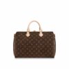 Louis Vuitton Speedy Bandouliere 35 Top Handle Bag 13.8in/ 35cm Brown Gold Hardware For Women M41111 - Image 7