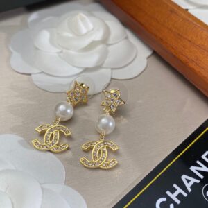 Alternative view of Chanel Star Earrings Gold For Women