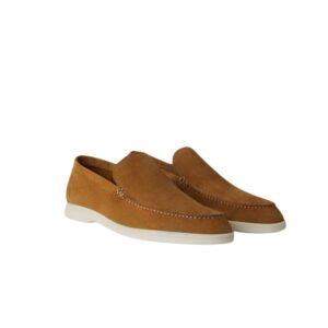 Loro Piana Summer Walk Loafers Brown For Men FAE8124