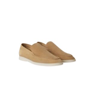 Loro Piana Summer Walk Loafers Light Wood Smoke For Men FAE8124_H755