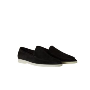 Loro Piana Summer Walk Loafers Black For Men FAE8124