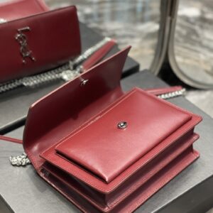 Alternative view of Saint Laurent Sunset Medium Chain Bag Red For Women‎ 8.6in/22cm