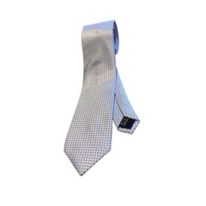 Hermes Tie 7 Faconnee New H Grey For Men