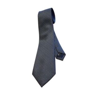 Hermes Tie 7 Faconnee New H Navy Blue For Men