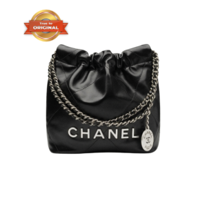 Chanel 22 Mini Shoulder Bag 7.1in/ 18cm Black Silver Hardware For Women
