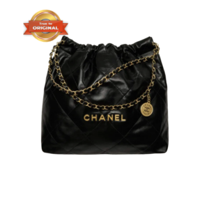 Chanel 22 Shoulder Bag 16.4in/ 42cm Black Gold Hardware For Women AS3261 B08037 94305