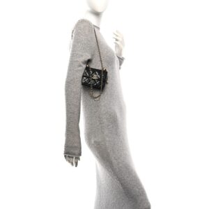 Alternative view of Chanel CO-CO Clutch With Chain 9.5cm/3.7in Gold Toned Hardware For Women Black