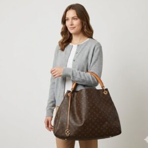Alternative view of Louis Vuitton Artsy GM Tote Bag 18.5in/ 47cm Brown Gold Hardware For Women M40259