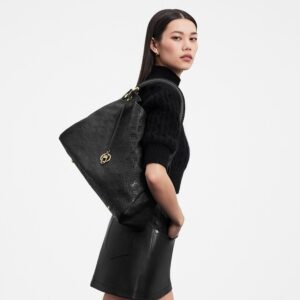 Alternative view of Louis Vuitton Artsy MM Tote Bag 16.1in/ 41cm Monogram Empreinte Black Gold Hardware For Women M41066